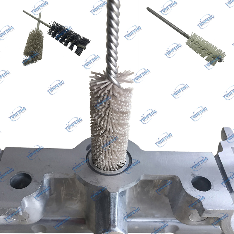 Brosses industrielles de tuyau de brosse abrasives faites sur commande Brosses de fil torsadées Alumina Brosse de tube pour l'outil de nettoyage de polissage de débourrage